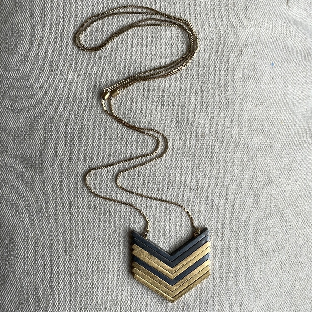 Madewell Necklace in Gold & Pewter